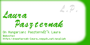 laura paszternak business card